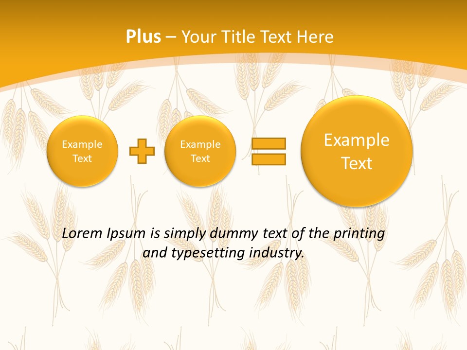 Harvesting Floral Symbol PowerPoint Template