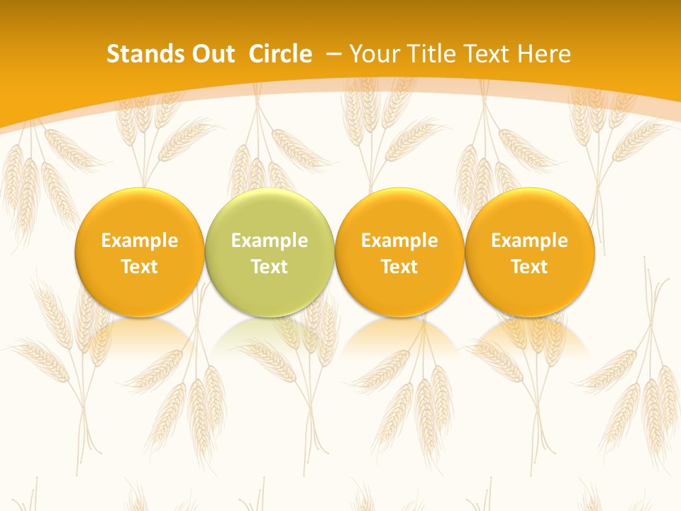 Harvesting Floral Symbol PowerPoint Template