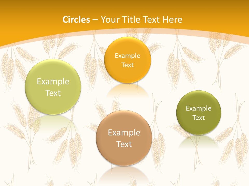 Harvesting Floral Symbol PowerPoint Template