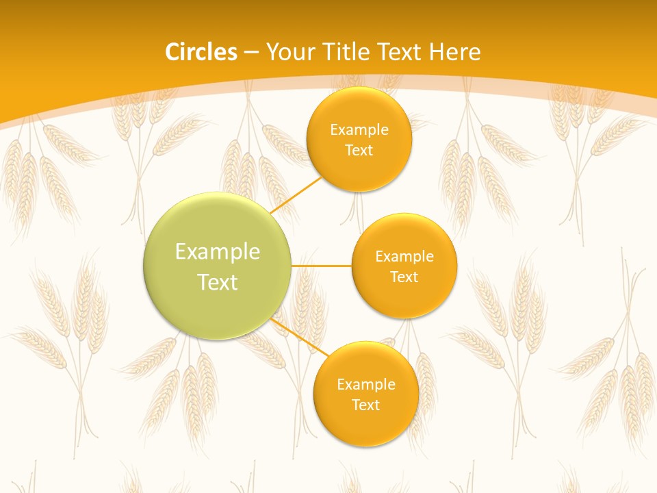 Harvesting Floral Symbol PowerPoint Template