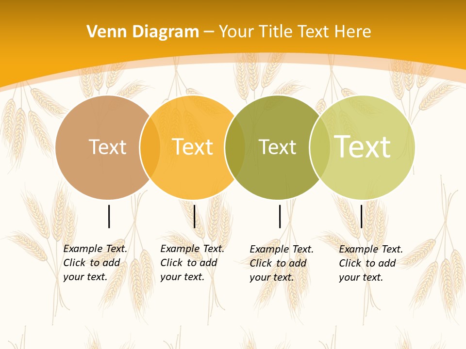 Harvesting Floral Symbol PowerPoint Template