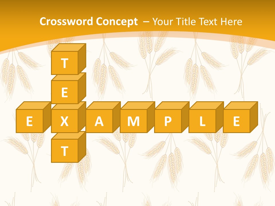 Harvesting Floral Symbol PowerPoint Template