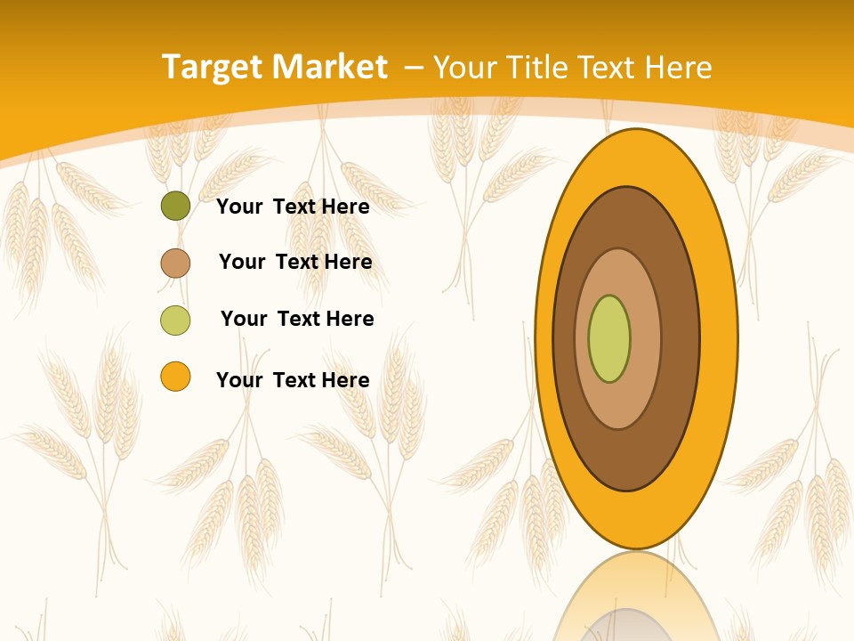 Harvesting Floral Symbol PowerPoint Template