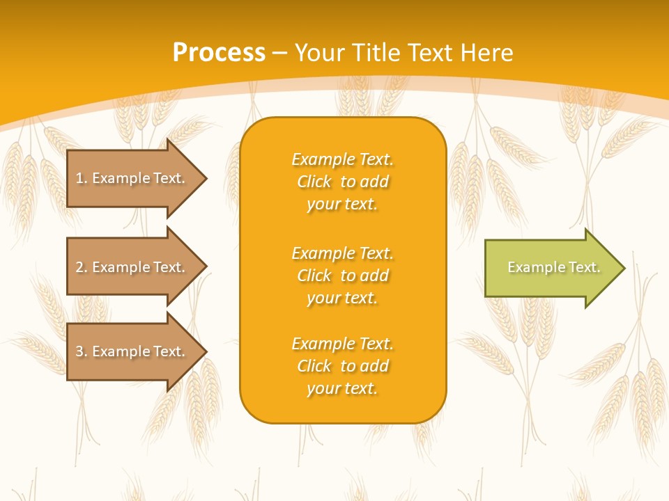 Harvesting Floral Symbol PowerPoint Template