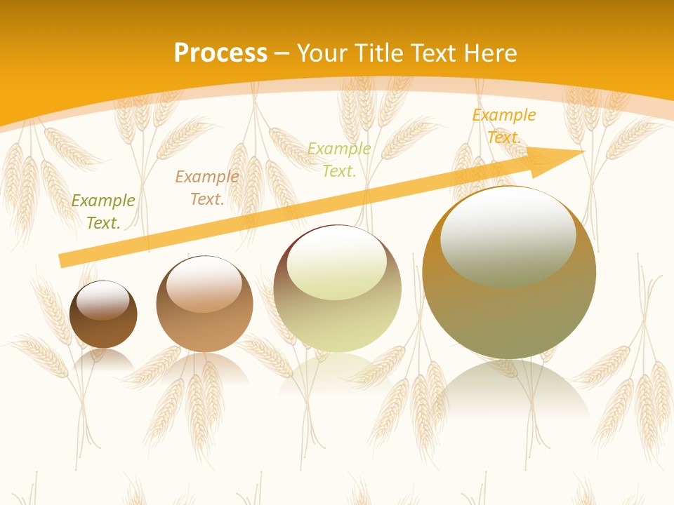 Harvesting Floral Symbol PowerPoint Template