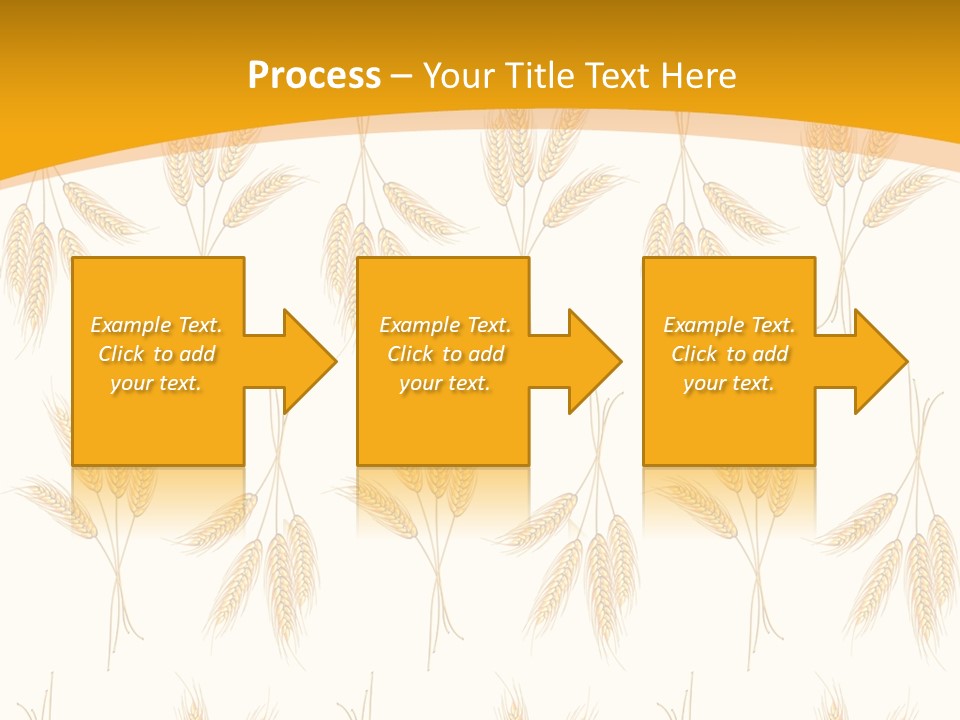 Harvesting Floral Symbol PowerPoint Template