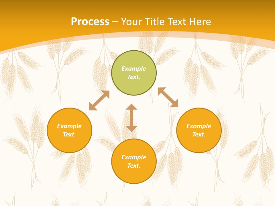 Harvesting Floral Symbol PowerPoint Template