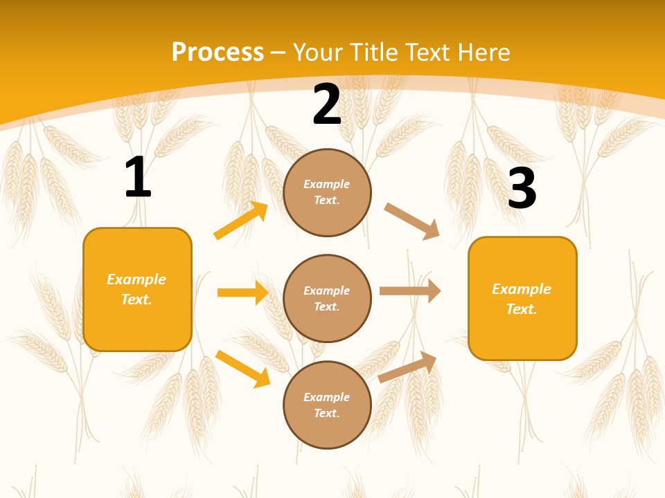 Harvesting Floral Symbol PowerPoint Template