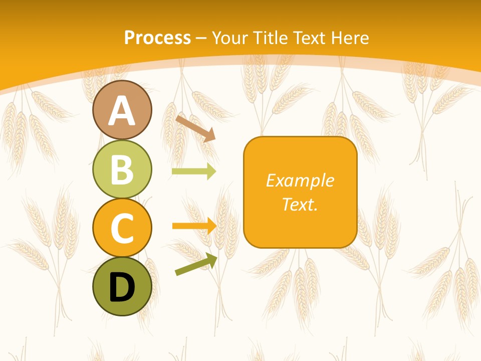 Harvesting Floral Symbol PowerPoint Template