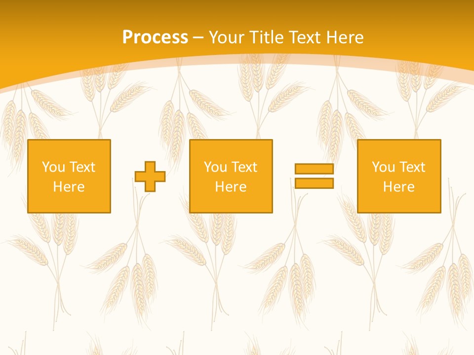 Harvesting Floral Symbol PowerPoint Template