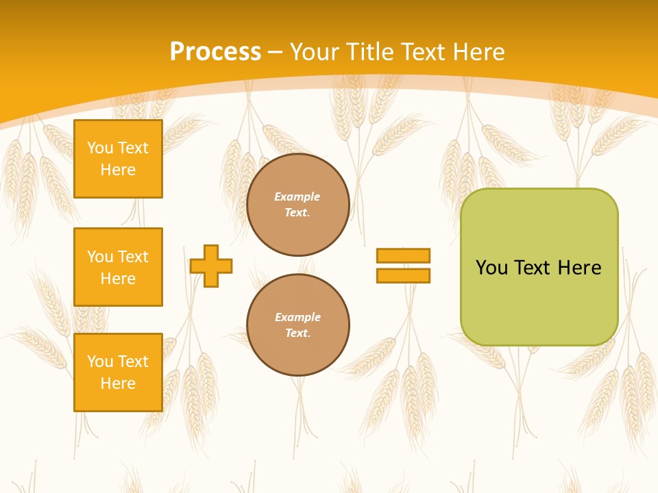 Harvesting Floral Symbol PowerPoint Template