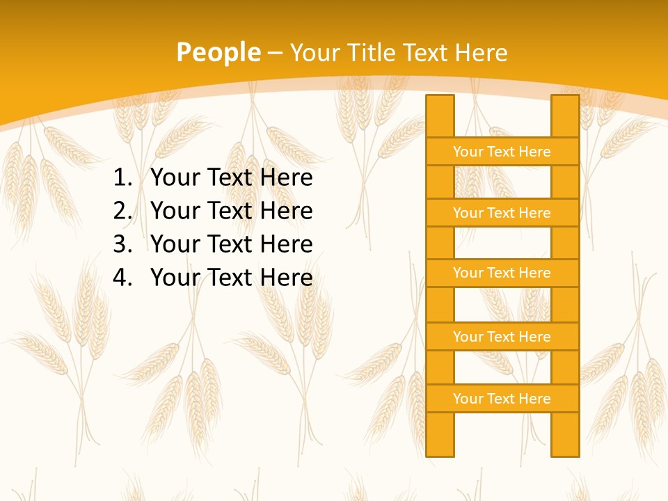 Harvesting Floral Symbol PowerPoint Template