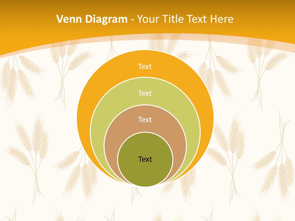 Harvesting Floral Symbol PowerPoint Template
