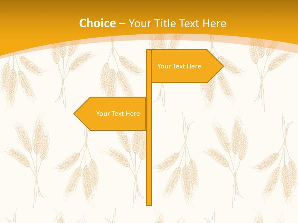 Harvesting Floral Symbol PowerPoint Template
