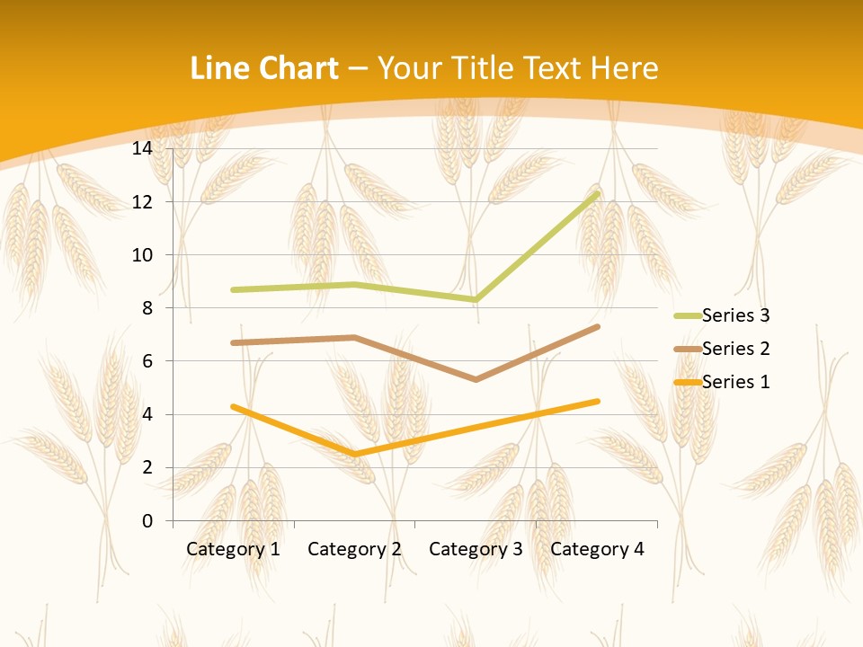 Harvesting Floral Symbol PowerPoint Template