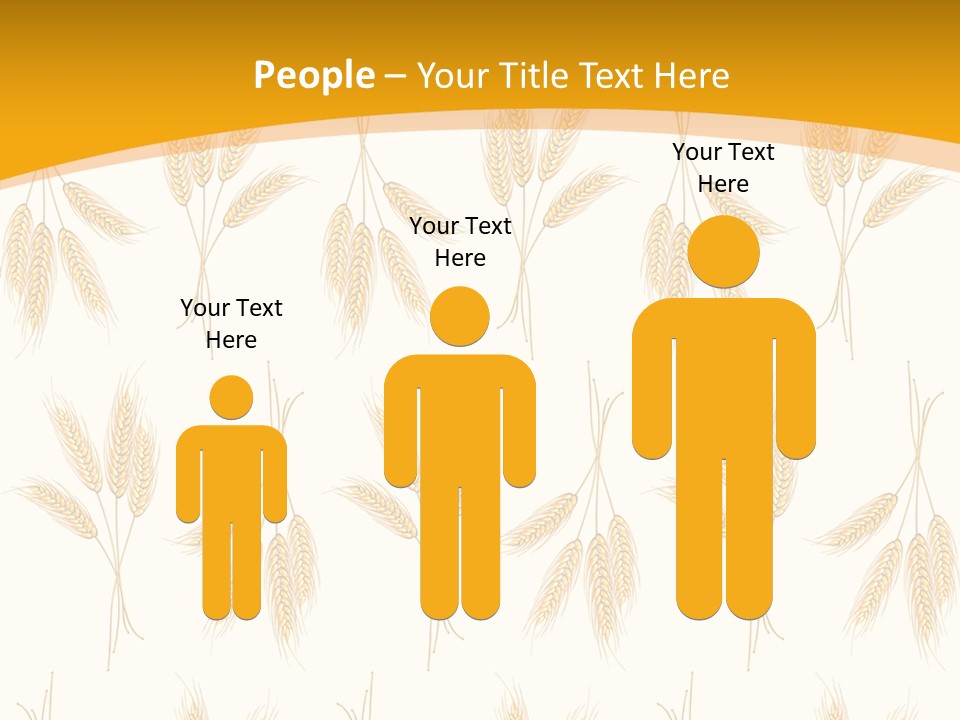 Harvesting Floral Symbol PowerPoint Template