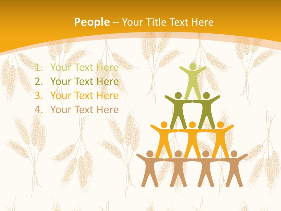 Harvesting Floral Symbol PowerPoint Template