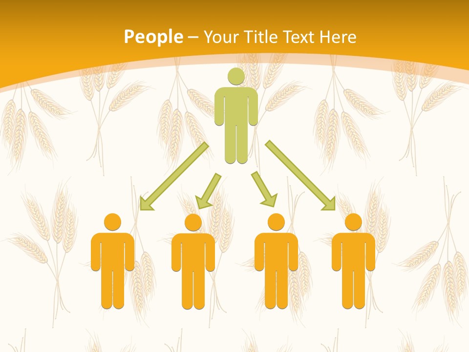 Harvesting Floral Symbol PowerPoint Template