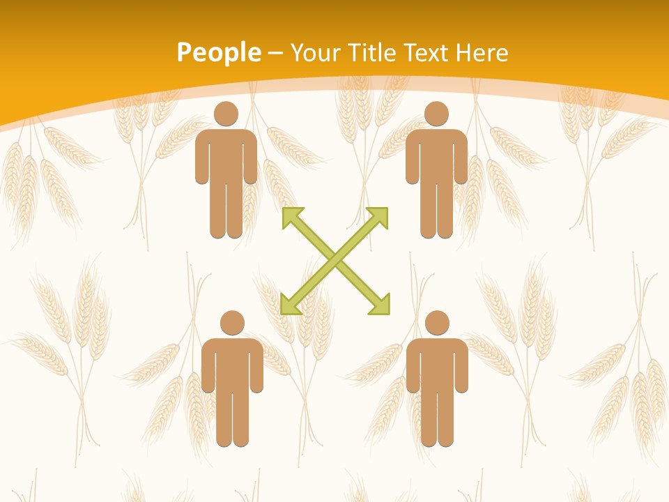 Harvesting Floral Symbol PowerPoint Template