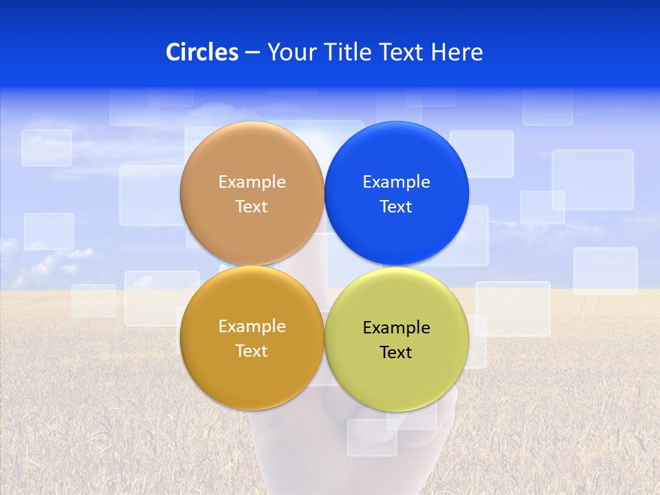 Keyboard Network Field PowerPoint Template