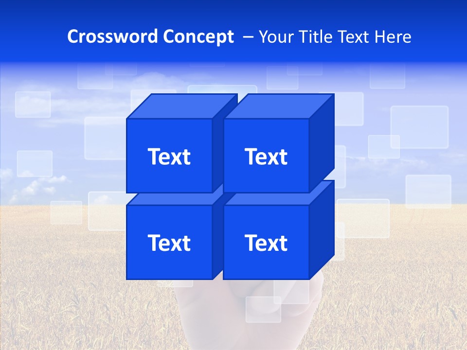 Keyboard Network Field PowerPoint Template