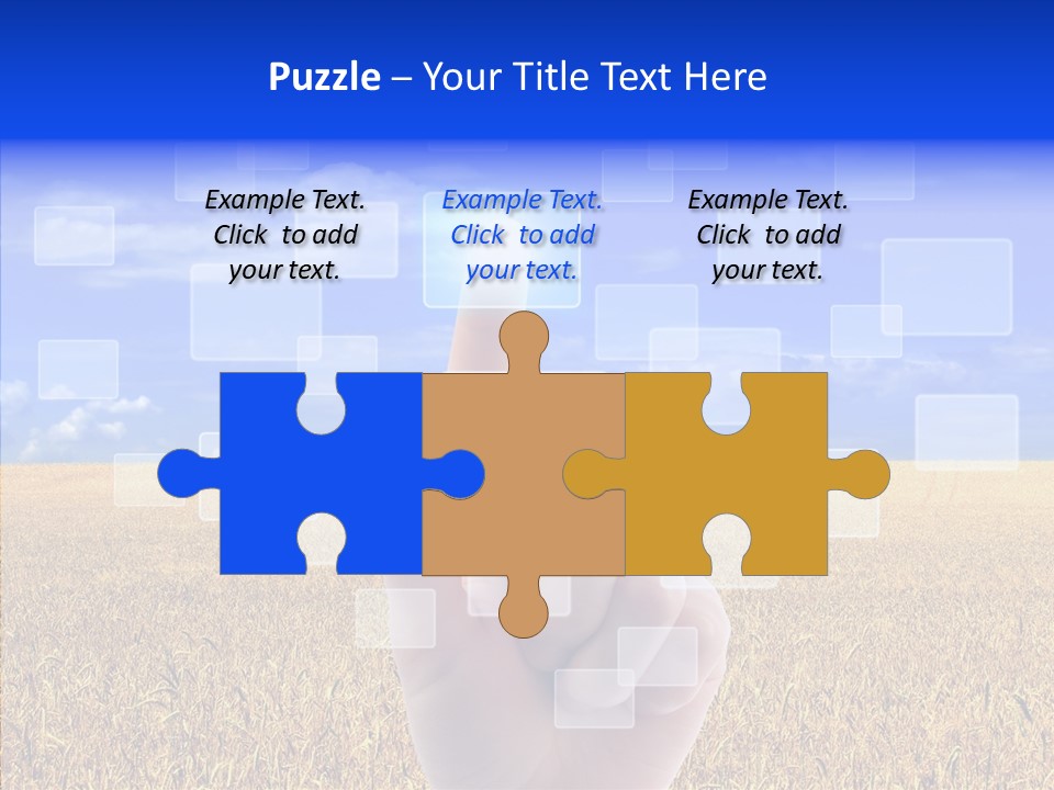 Keyboard Network Field PowerPoint Template