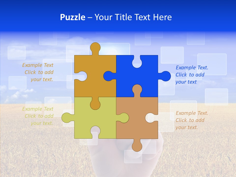 Keyboard Network Field PowerPoint Template