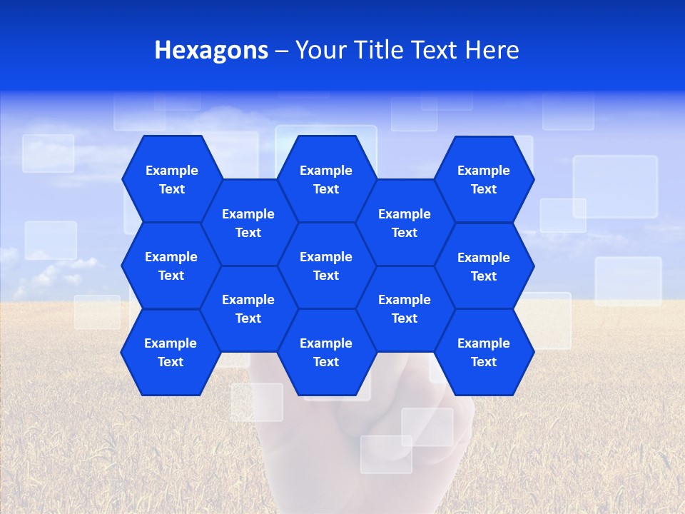 Keyboard Network Field PowerPoint Template