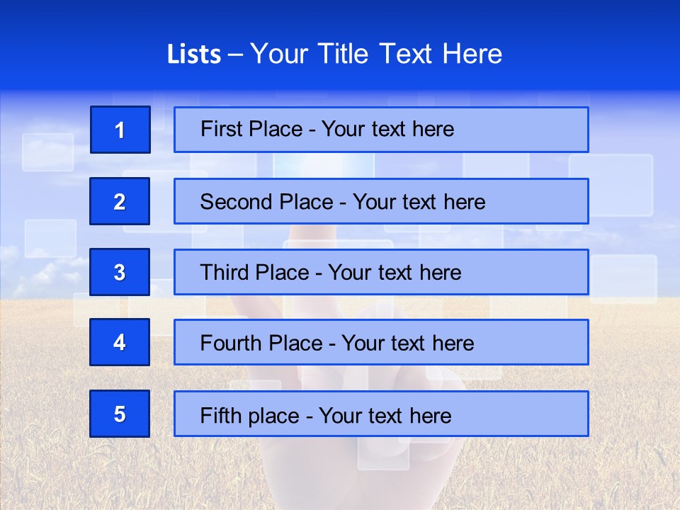 Keyboard Network Field PowerPoint Template