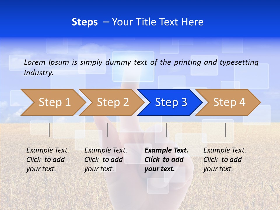 Keyboard Network Field PowerPoint Template