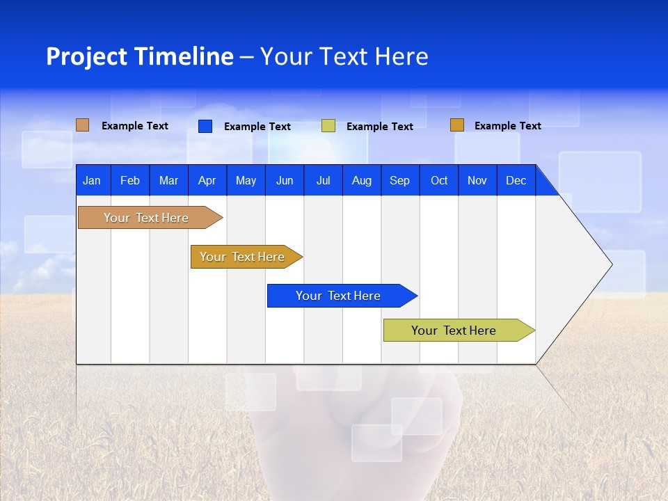 Keyboard Network Field PowerPoint Template