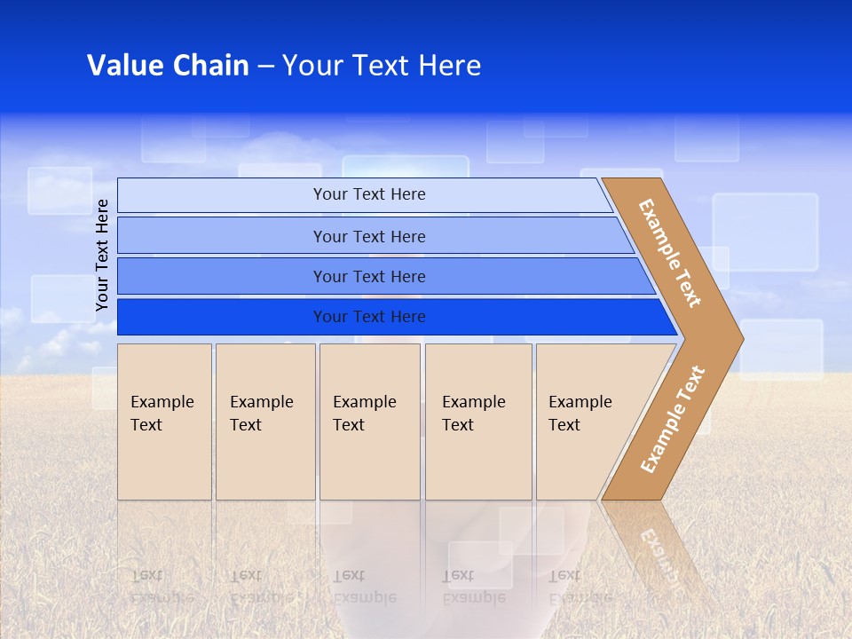 Keyboard Network Field PowerPoint Template