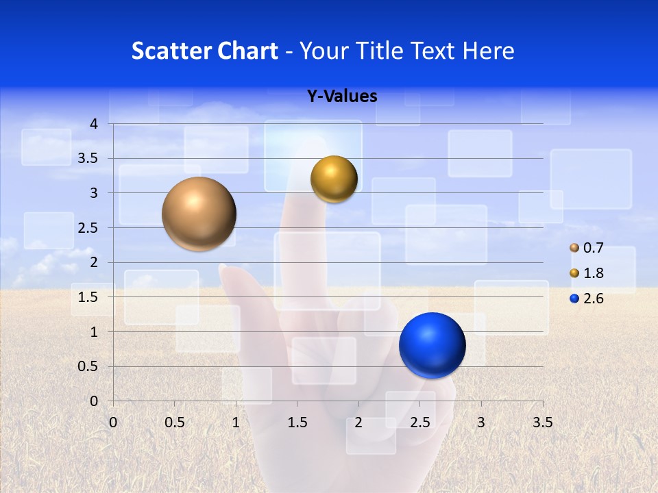 Keyboard Network Field PowerPoint Template