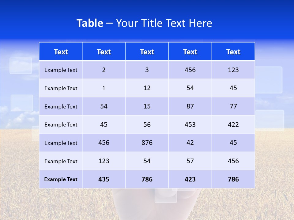 Keyboard Network Field PowerPoint Template