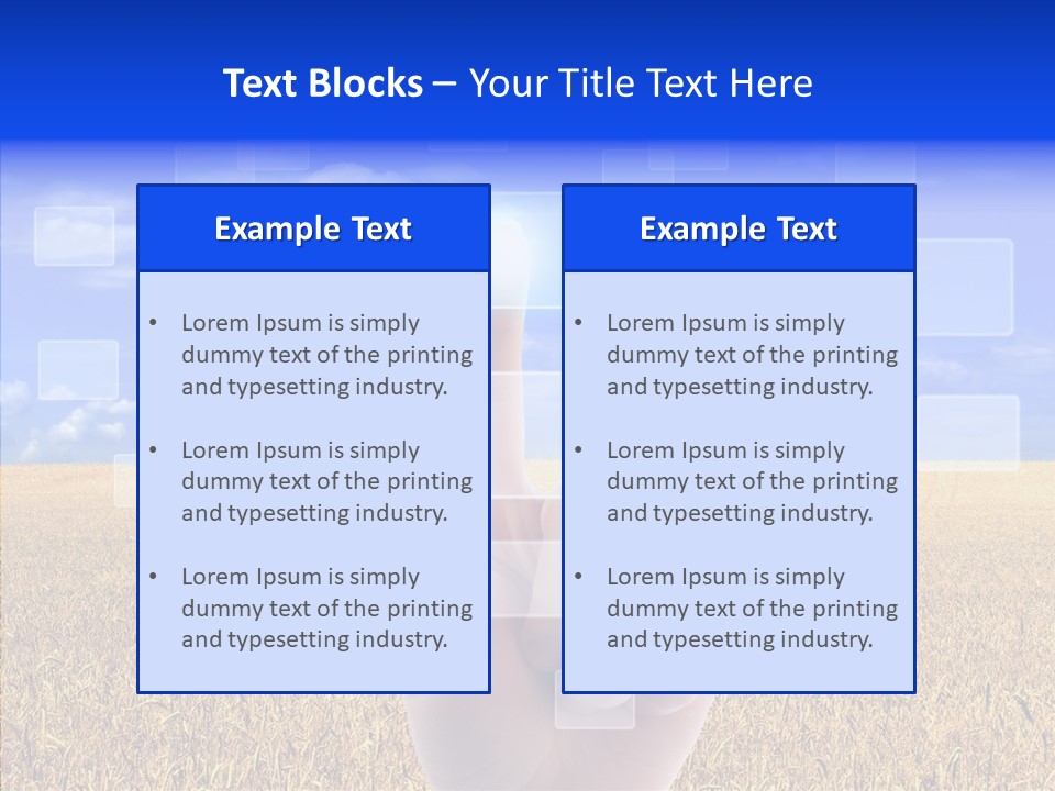 Keyboard Network Field PowerPoint Template