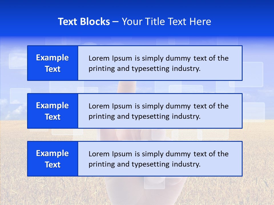 Keyboard Network Field PowerPoint Template