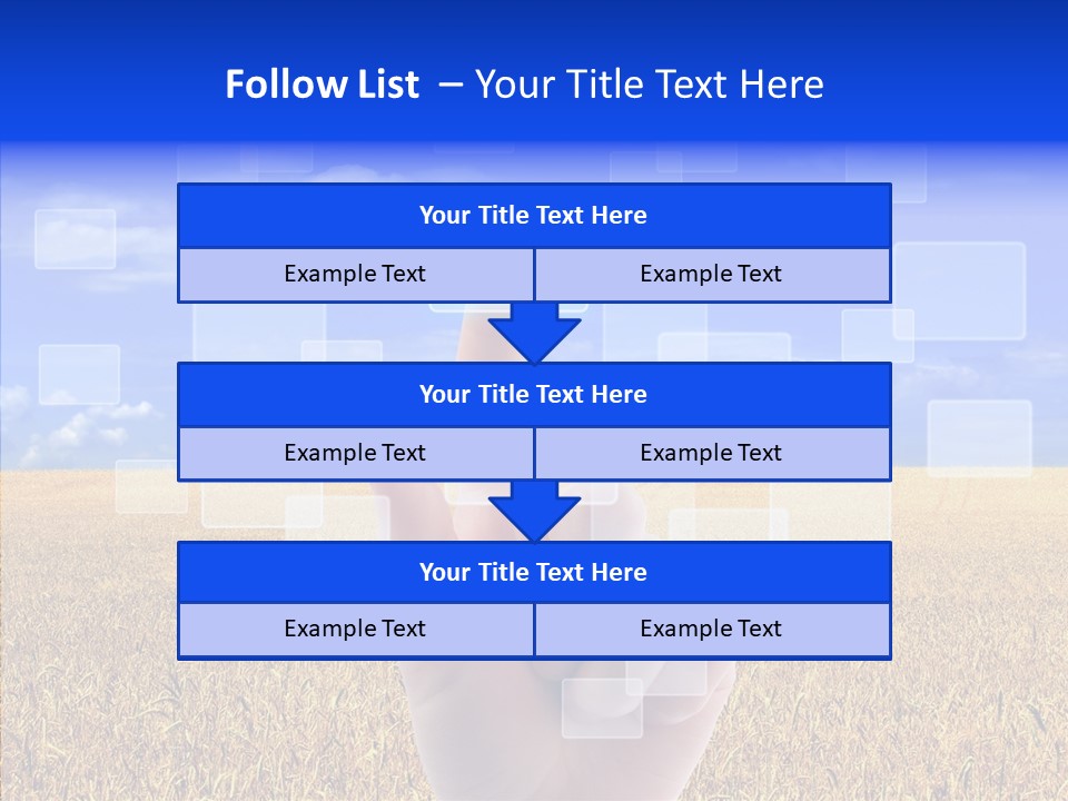 Keyboard Network Field PowerPoint Template