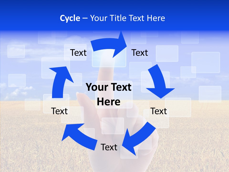 Keyboard Network Field PowerPoint Template