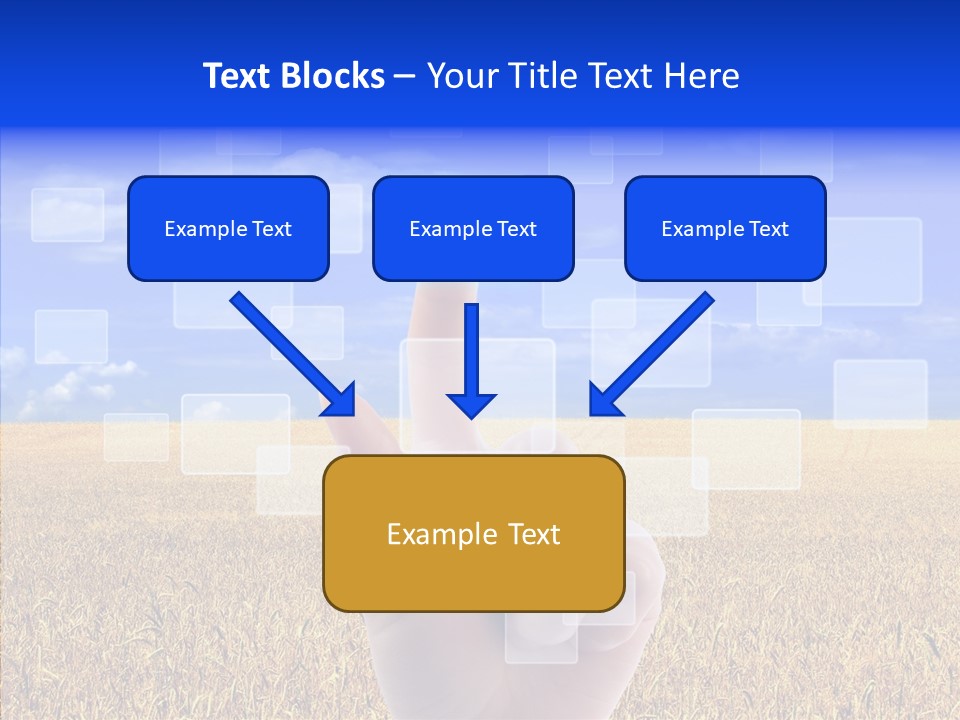 Keyboard Network Field PowerPoint Template