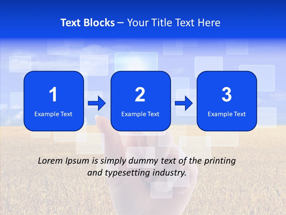 Keyboard Network Field PowerPoint Template