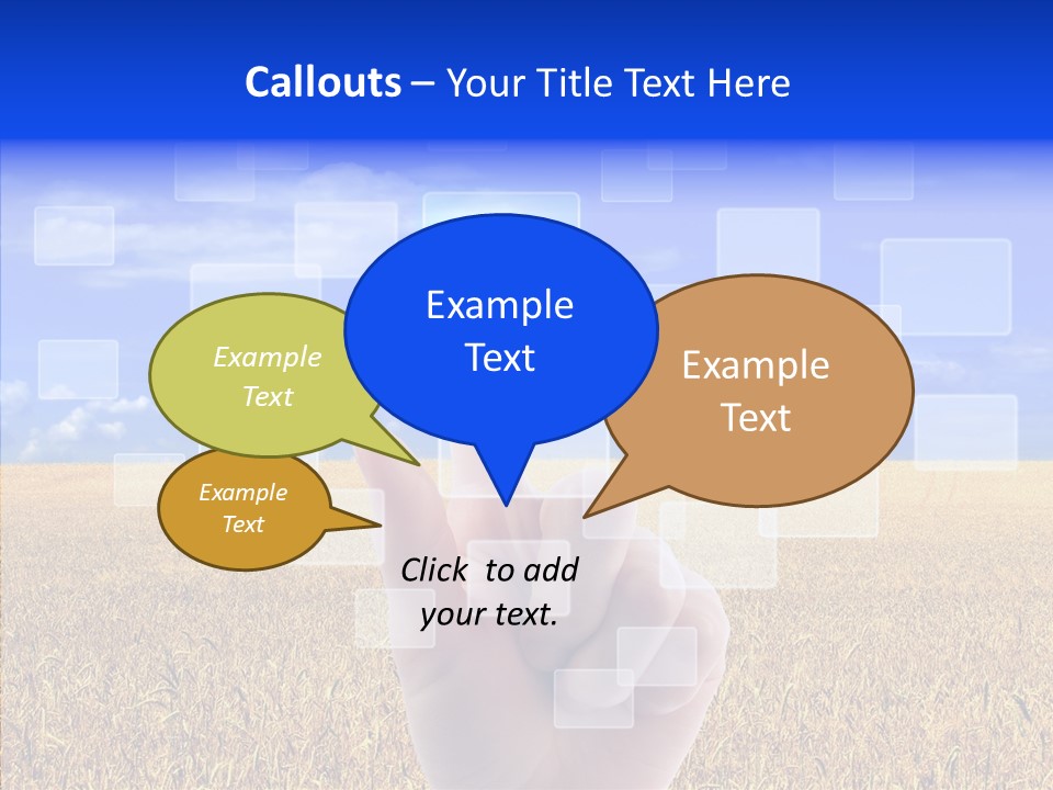 Keyboard Network Field PowerPoint Template