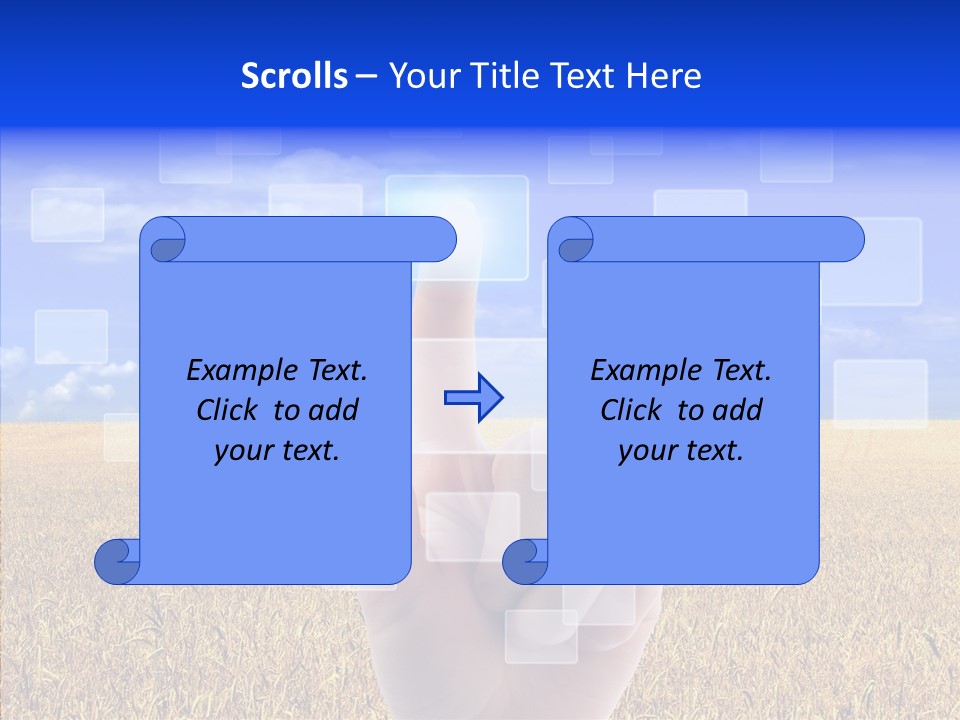 Keyboard Network Field PowerPoint Template