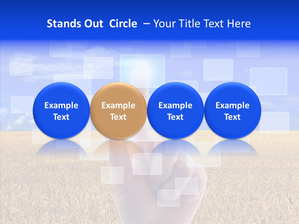 Keyboard Network Field PowerPoint Template