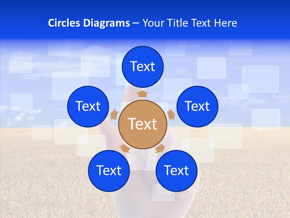 Keyboard Network Field PowerPoint Template