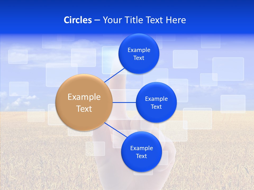 Keyboard Network Field PowerPoint Template