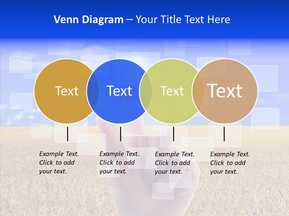 Keyboard Network Field PowerPoint Template