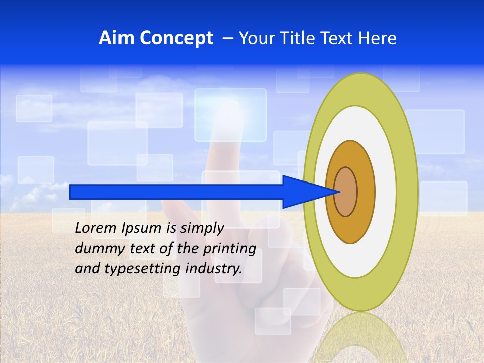 Keyboard Network Field PowerPoint Template