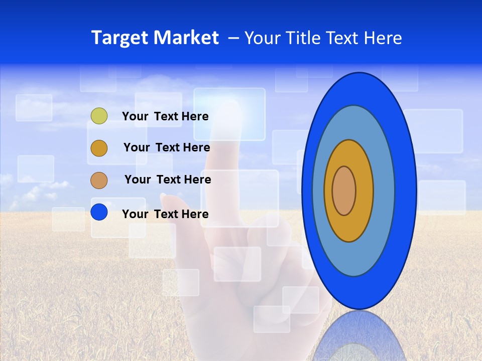 Keyboard Network Field PowerPoint Template