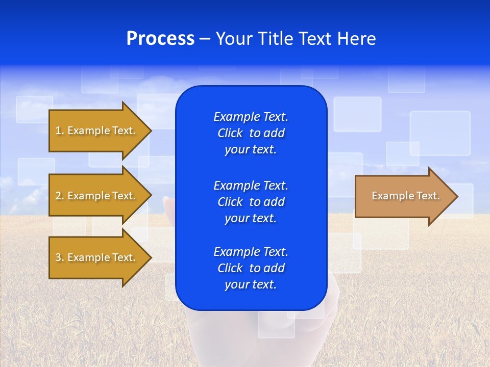 Keyboard Network Field PowerPoint Template