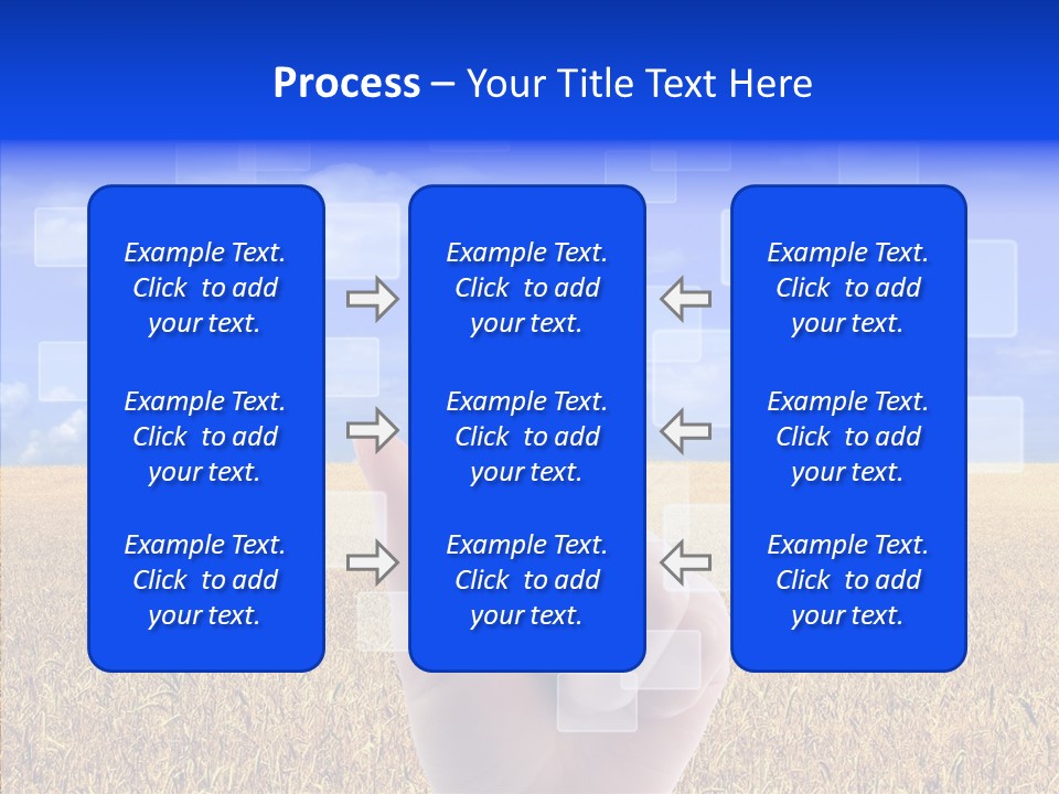 Keyboard Network Field PowerPoint Template